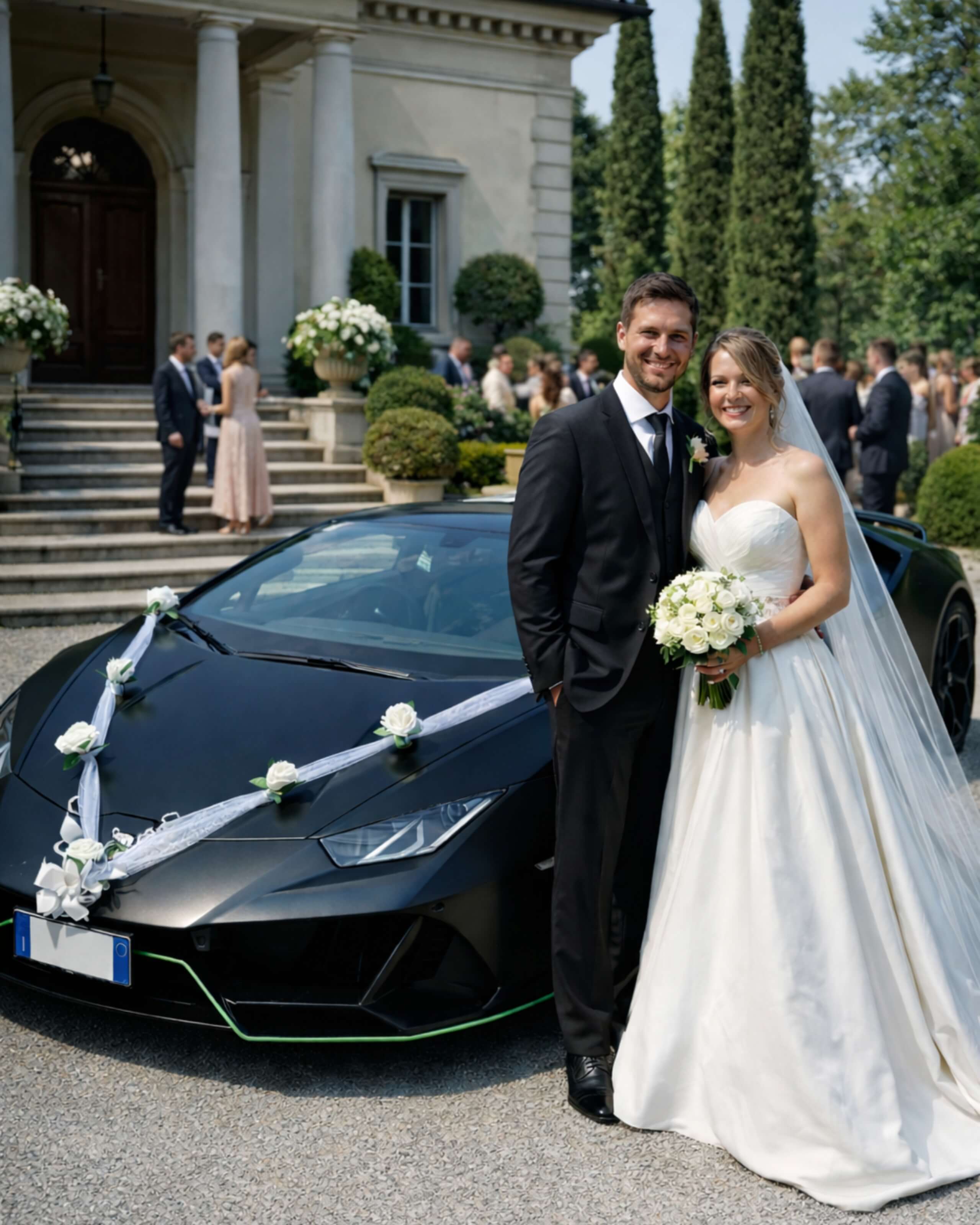 Auto di lusso con conducente per matrimoni ed eventi a Milano